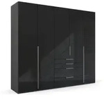rauch ORANGE Kleiderschrank Purisma 251 x 223 cm Glas Basalt