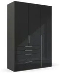 rauch ORANGE Kleiderschrank Purisma 151 x 223 cm Glas Basalt