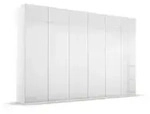 rauch ORANGE Kleiderschrank Purisma 301 x 223 cm Glas Kristallwei&szlig;