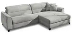 Ecksofa mit Funktion Double-One Cord Hellgrau