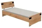 WIMEX Bett Liverpool 90 x 200 cm Holzoptik Braun Eiche