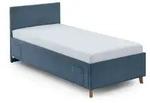 meise.m&ouml;bel Polsterbett Cool mit Lattenrost Cord Blau Ocean 120 x 200 cm