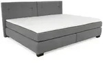 Boxspringbett Family 240 x 200 cm Stoff Grau Dunkelgrau