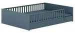 Paidi Bett Little Flo 140 x 200 cm Dekor Mattblau