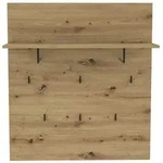 FORTE Garderobenpaneel Farida Holzoptik Braun Eiche