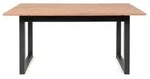 Esstisch mit Auszug Denver 160/200 x 90 cm Holzoptik Braun Eiche