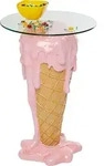 KARE DESIGN Beistelltisch Icecream 86832 &Oslash; 48 cm Glas Rosa