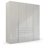 rauch ORANGE Kleiderschrank Purisma 201 x 223 cm Glas Seidengrau