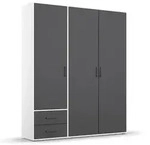 rauch BLUE Kleiderschrank Voyager 140 x 194 cm Dekor Grau, Wei&szlig; Grau /
