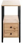 Haku Beistelltisch Burgos Holzoptik Braun Eiche