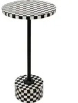 KARE DESIGN Beistelltisch Domero Chess 86569 Dekor Schwarz, Wei&szlig; Schwarz /
