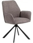 2er-Set Actona Stuhl Glenda Stoff Braun Graubraun