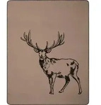 Biederlack Kuscheldecke Deer 150 x 200 cm Mischgewebe Braun