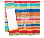 pad Kuscheldecke Letters 150 x 200 cm Mischgewebe Bunt