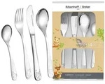 Ritzenhoff & Breker Kinderbesteck Waldtiere 4tlg. Edelstahl Silber