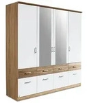 rauch BLUE Kleiderschrank Bremen Extra 181 x 199 cm Dekor Wei&szlig;