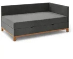 meise.m&ouml;bel Polsterbett Santos 90 x 200 cm Stoff Grau Anthrazit