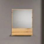 trendteam Badezimmerspiegel PureBliss Holzoptik Braun Eiche
