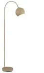 Globo Stehlampe Benno Alu, Eisen, Stahl & Metall Beige Sand