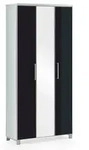 Voss M&ouml;bel Garderobenschrank Santina Glas Grau Anthrazit