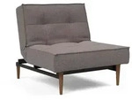 INNOVATION LIVING Sessel Splitback Styletto dunkel Stoff Grau Grey