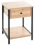 Haku Beistelltisch Burgos Holzoptik Braun Eiche