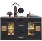 Innostyle Sideboard Sonate Lack Schwarz