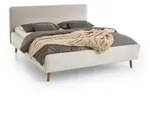 meise.m&ouml;bel Polsterbett Mattis 160 x 200 cm Stoff Wei&szlig; Ivory