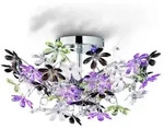 Reality Leuchten Deckenleuchte Flower Chrom, Alu, Nickel, Stahl Bunt 49 cm