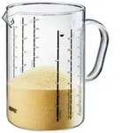 GEFU Messbecher Meti 1000 ml Glas Transparent Klar 1 l