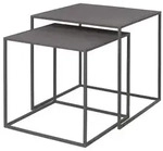 blomus Beistelltisch Fera 2tlg. Stahl Grau