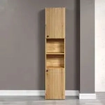 trendteam Hochschrank PureBliss Holzoptik Braun Eiche