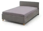 meise.m&ouml;bel Polsterbett Fun mit Lattenrost Stoff Grau 90 x 200 cm