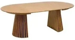 Esstisch mit Auszug Osaka &Oslash; 120/ 200 cm Holz Beige Natur 120