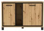 FORTE Kommode Farida Holzoptik Braun Eiche