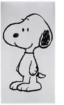 Vossen Strandtuch Snoopy Beach 100 x 180 cm Baumwolle White