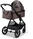 MOON Kombi-Kinderwagen Aura Tonka Melange Aluminium