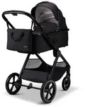MOON Kombi-Kinderwagen Aura Onyx Melange Aluminium