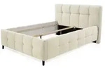 Polsterbett Lucy 140 x 200 cm Stoff Beige