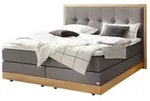 HASENA Boxspringbett Alba 180 x 200 cm Pace grey