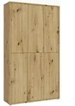 FORTE Garderobenschrank Alice Springs Holzoptik Braun Eiche