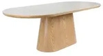 DAHEIM Esstisch Alimra 200 x 90 cm Sinterstein Braun Eiche