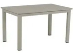Brafab Gartentisch ausziehbar Lomma 132/192 x 80 cm Aluminium Braun Khaki