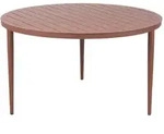 Brafab Gartentisch Bigby &Oslash; 130 cm Aluminium Grau Zinn