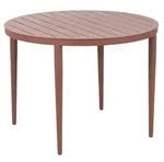 Brafab Gartentisch Bigby &Oslash; 100 cm Aluminium Grau Zinn