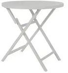 Brafab Gartentisch Wilkie &Oslash; 72 cm Aluminium Light Grey
