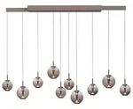 Neuhaus PURE LED-Pendelleuchte E-Infinity Metall Braun Bronze