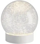 Sompex LED-Tischleuchte Glamor Bauble Kunststoff Wei&szlig; 13 cm