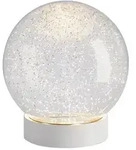 Sompex LED-Tischleuchte Glamor Bauble Kunststoff Wei&szlig; 15 cm