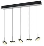Trio Select LED-Pendelleuchte Guano Metall Silber